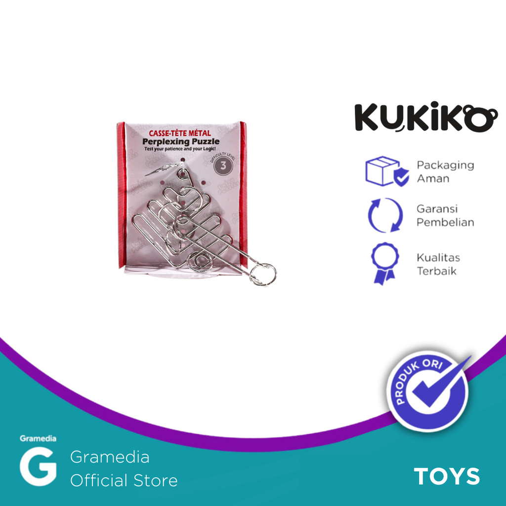 Kukiko Metal Wire Puzzles-Unlock Toy 5562d
