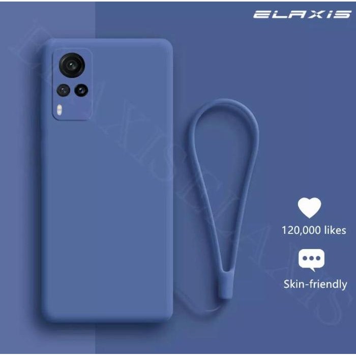 Case VIVO X60 X60 PRO Terbaru Tali Doff Silikon Soft Case Handphone - Hitam, X60