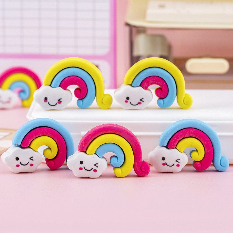 

AWC PENGHAPUS UNTUK PENSIL KARAKTER RAINBOW KAWAII CUTE / PENGHAPUS PENSIL SUPER BERSIH SUPER KAWAII