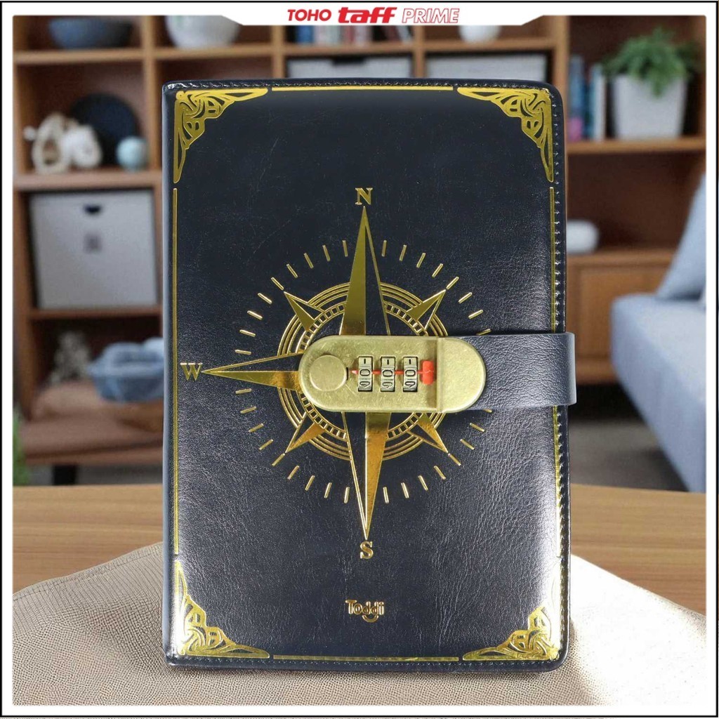 

Toddi Buku Jurnal Leather Notebook Diary 300 Halaman with Lock - JJ-03