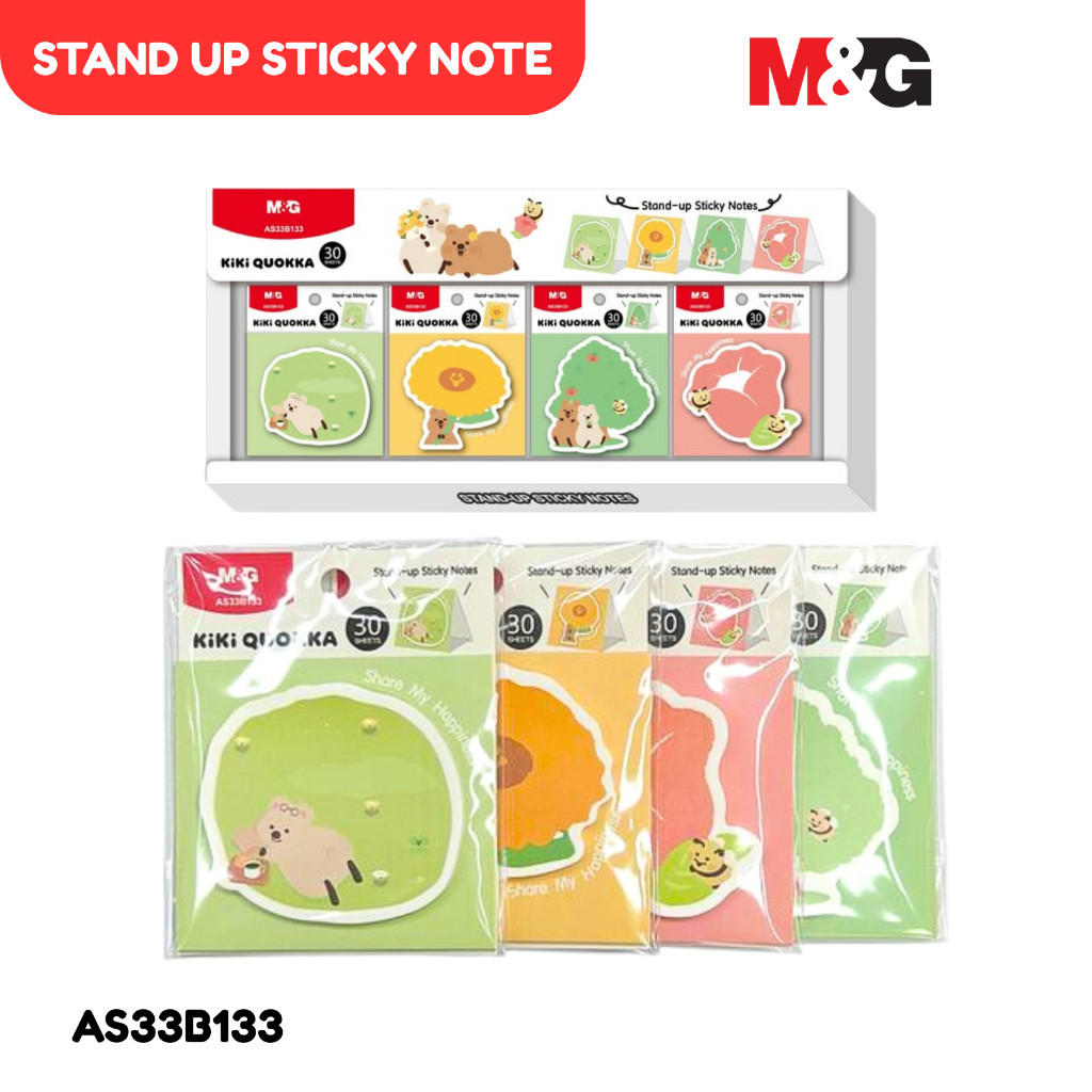 

Sticky Notes M&G Kiki Quokka Theme #AS33B133 Memo Notes 30 Lembar Stand-up Sticky Notes - SHESB
