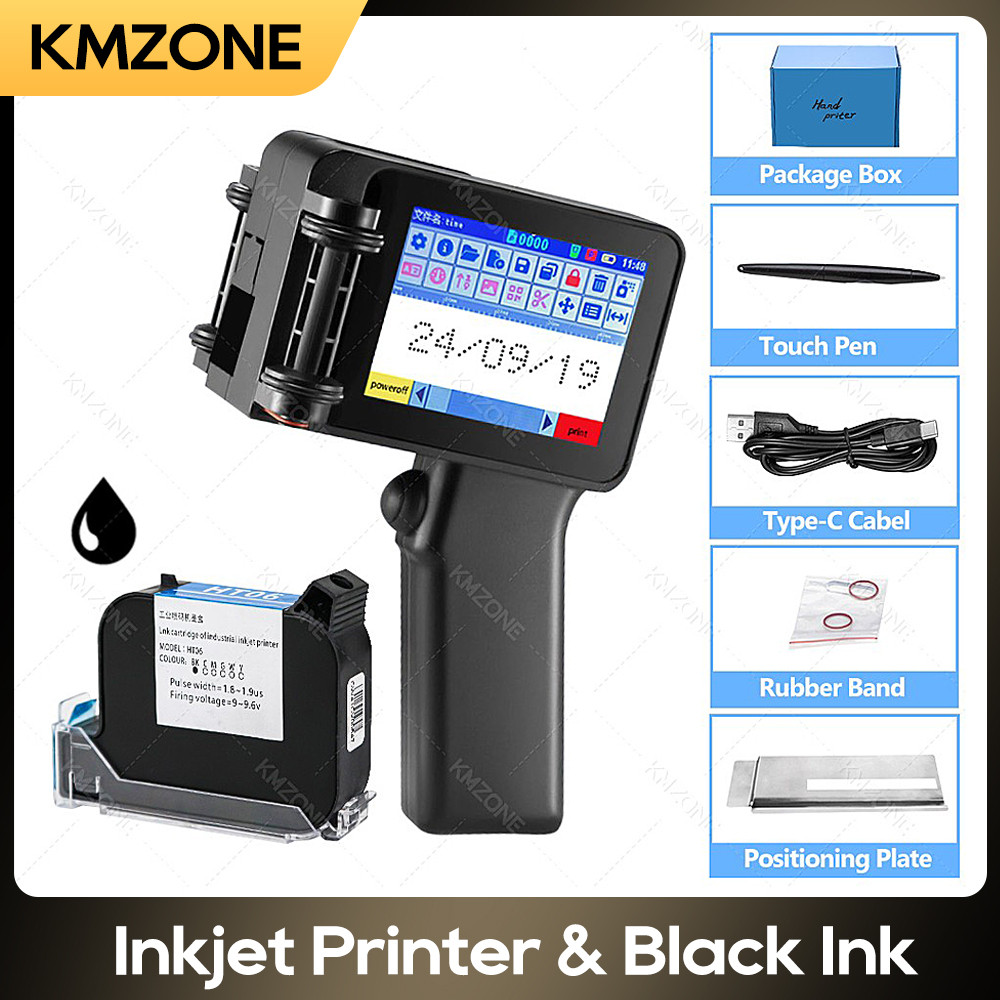 

25+ language production number logo expiry date label plastic carton coding machine hand jet handheld portable inkjet printer