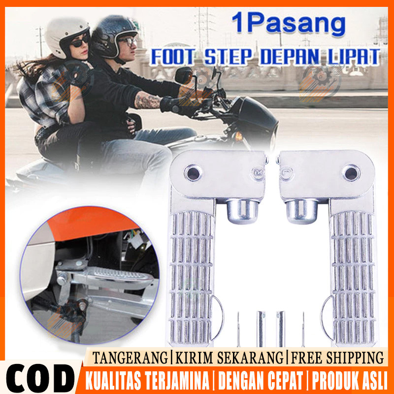 Footstep Front / Foot Step Depan Lipat Pijakan Kaki Depan Universal Sepeda Listrik 1 Set Pijakan Kak
