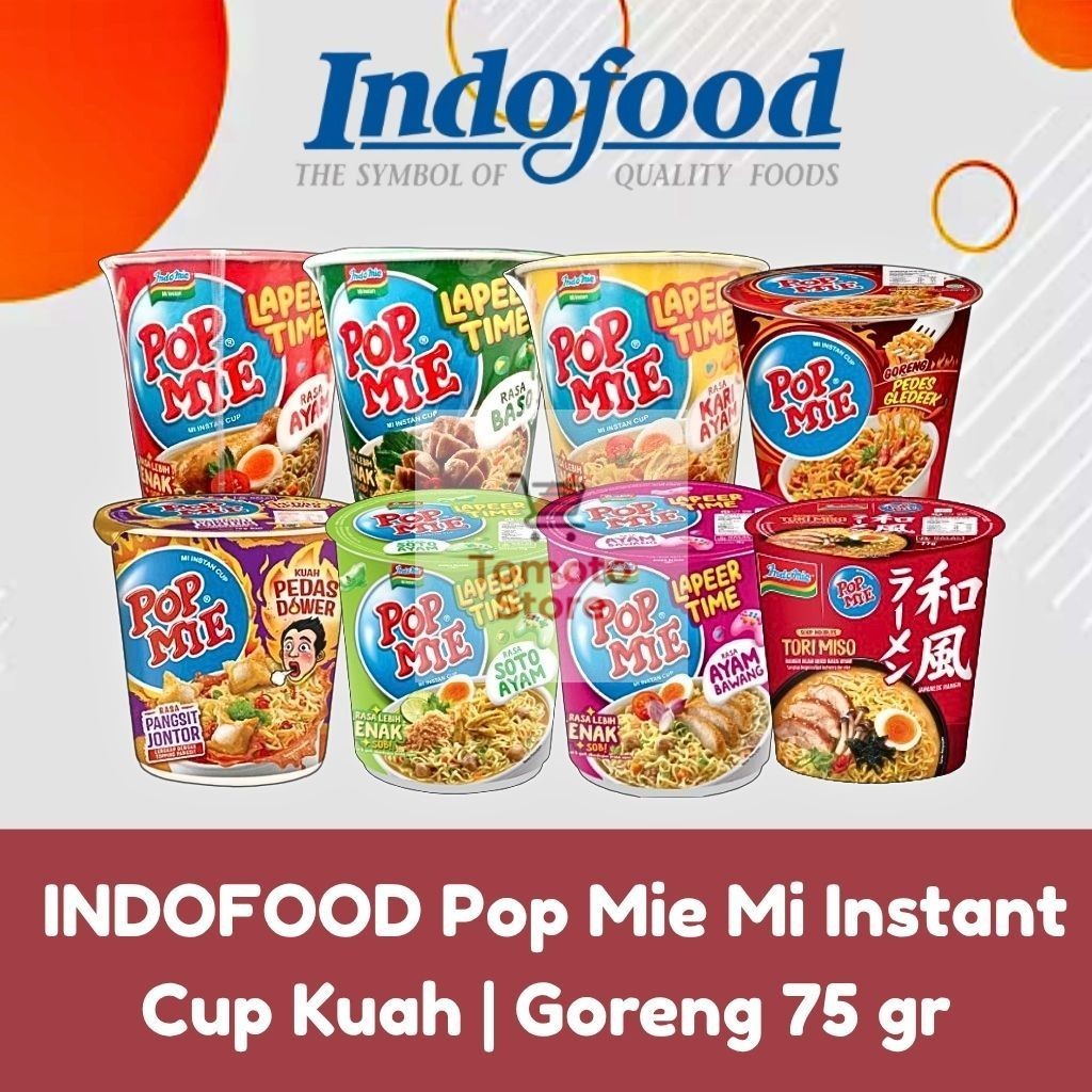 

JOSCELLY.ID INDOFOOD Pop Mie Mi Instant Cup Kuah | Goreng 75 gr