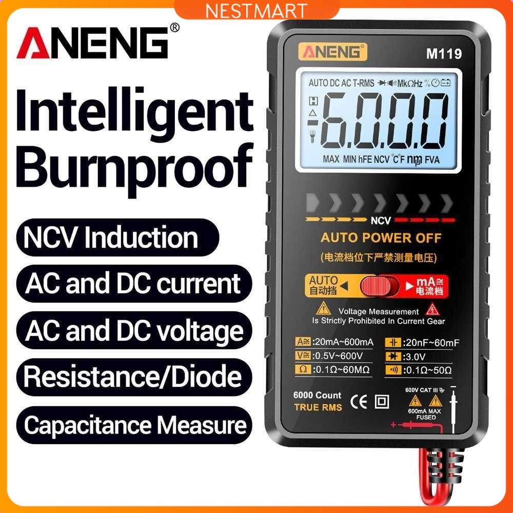 ANENG Digital Multimeter Multitester Voltage Tester with NCV Sensing - M119