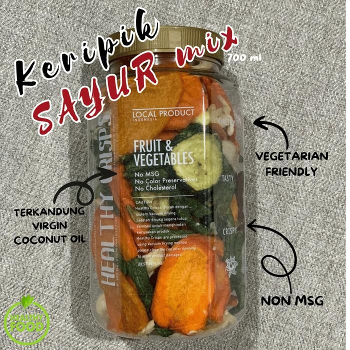 

[TERLARIS] HEALTHY CRISPS - MIX SAYUR - 700ml(150-185gr[TERLARIS ]