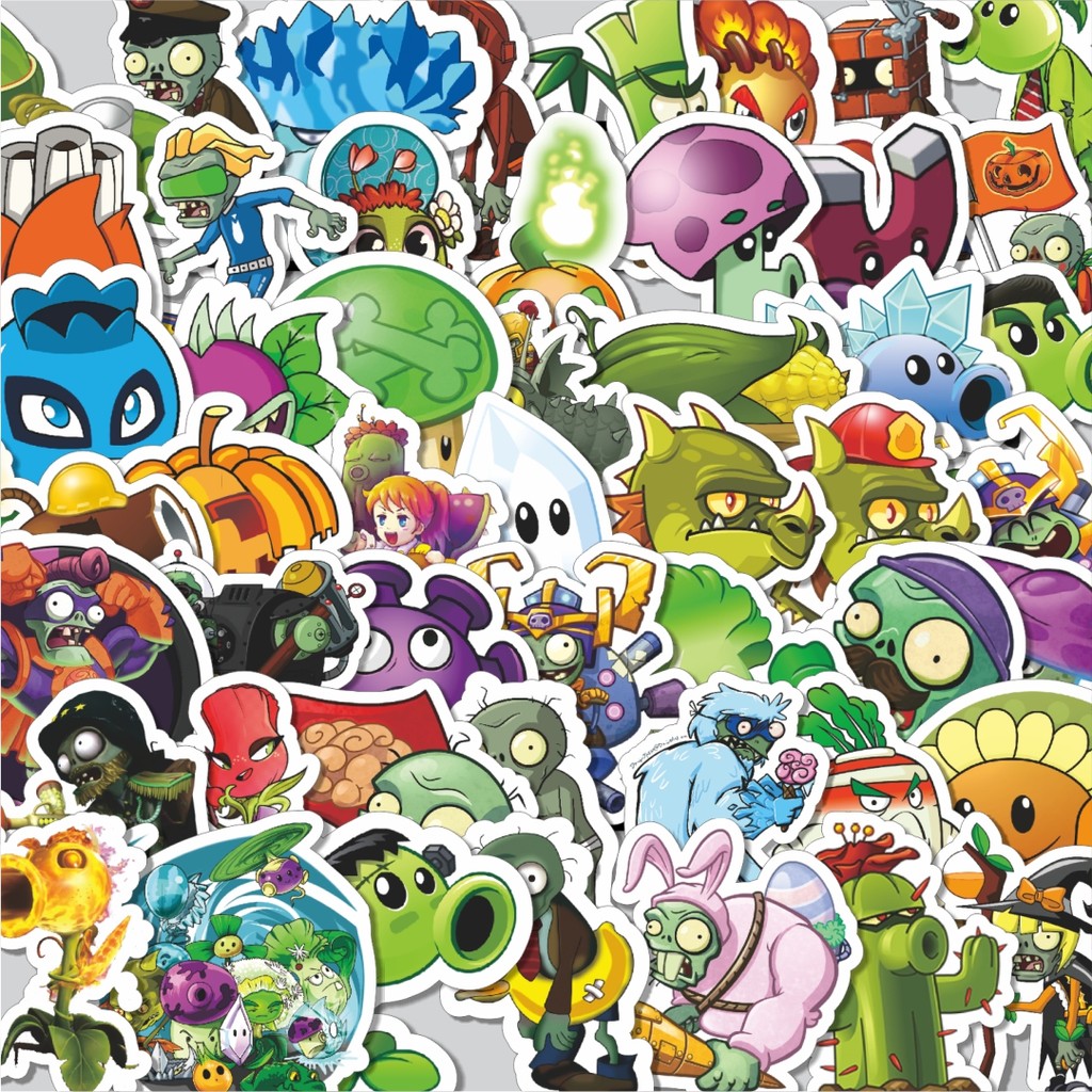 

Stiker Cutting Pack Stiker Game Series PLANT vs ZOMBIE Character Mix 6 Isi 100Pcs Series Aesthetic Lucu Keren Untuk Koper Bahan Vynil