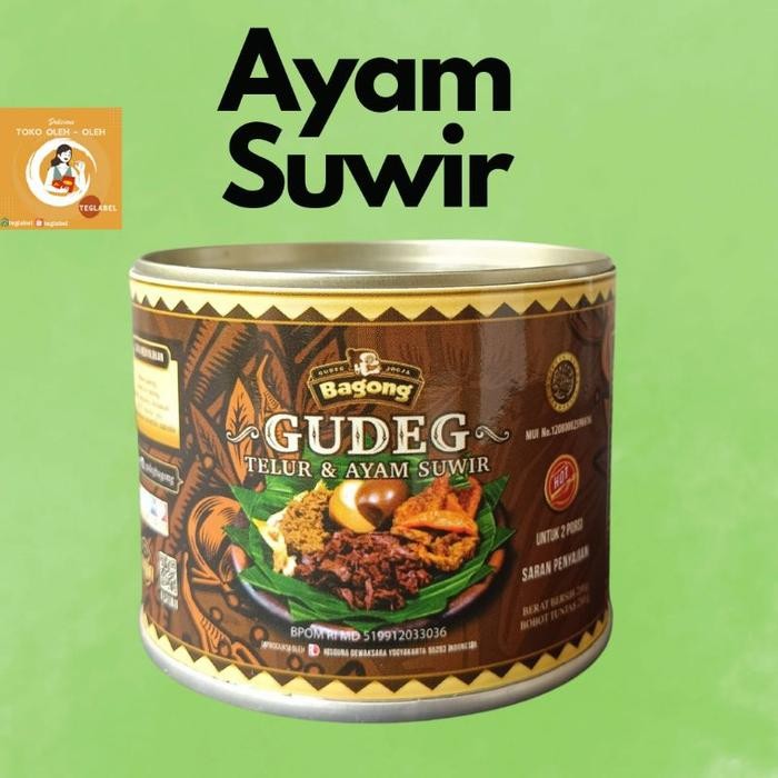

[TERLARIS] Gudeg Bagong Kaleng Asli Jogja Resep Yu Djum 300 G - Ayam Suwir 300 ml[TERLARIS ]