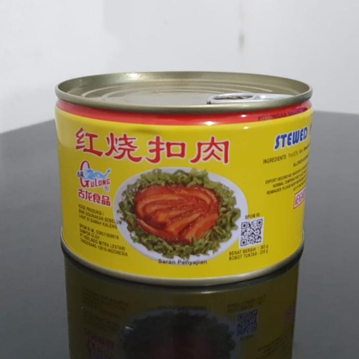 

[TERLARIS] Gulong Stewed Pork Slice 383 gr Kaleng Daging Babi Samcan - Tanpa Bubble[TERLARIS ]