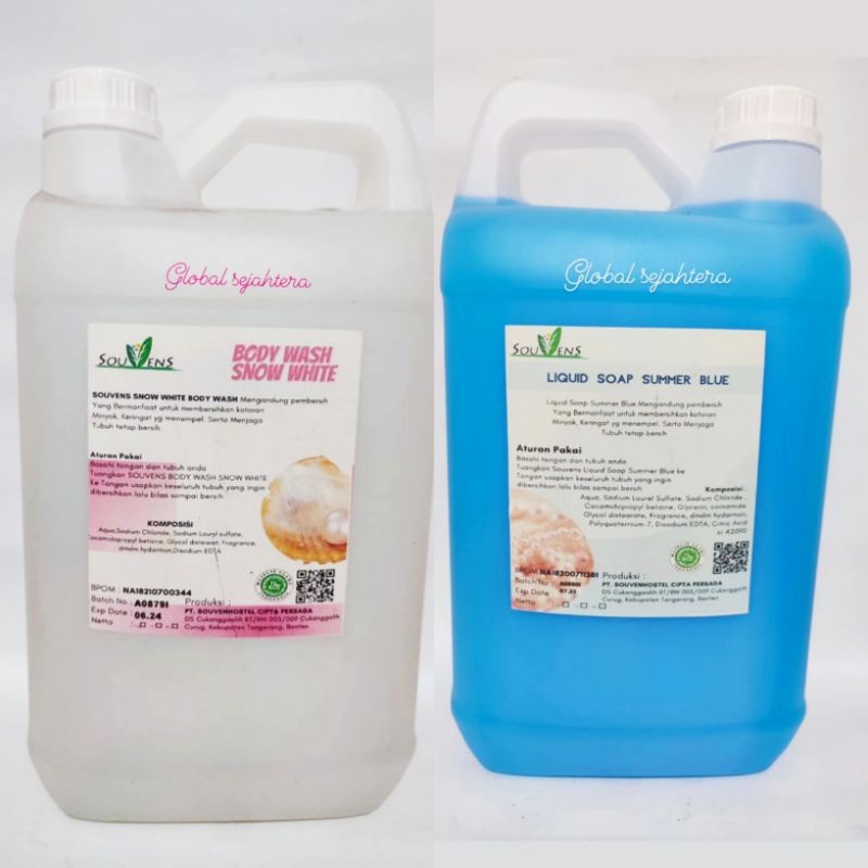 Souvens Sabun Mandi Cair 5 liter