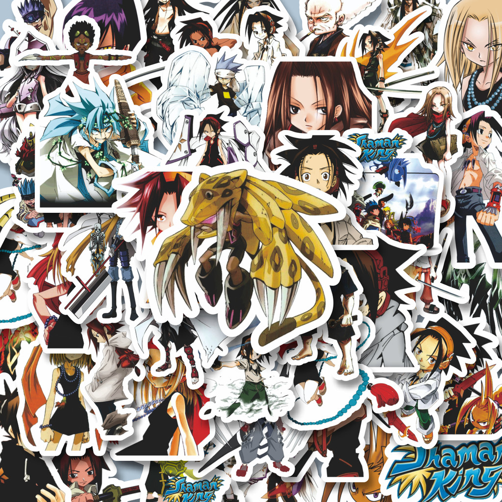 

100PCS Lucu Stiker Anime Series Shaman King Character Mix 1 Stiker Aesthetic Stiker Anti Air Stikers Berperekat Waterproof sticker decal buat Motor Helm Buku Journal Koper Casing HP Laptop Botol Minum Hadiah anak