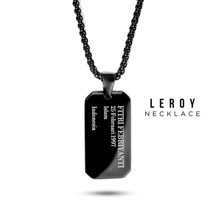 SALE PROJECT NINETYSEVEN - LEROY Necklace - Kalung Bebas Custom Nama Pria, Aksesoris, Jewellery, Ann