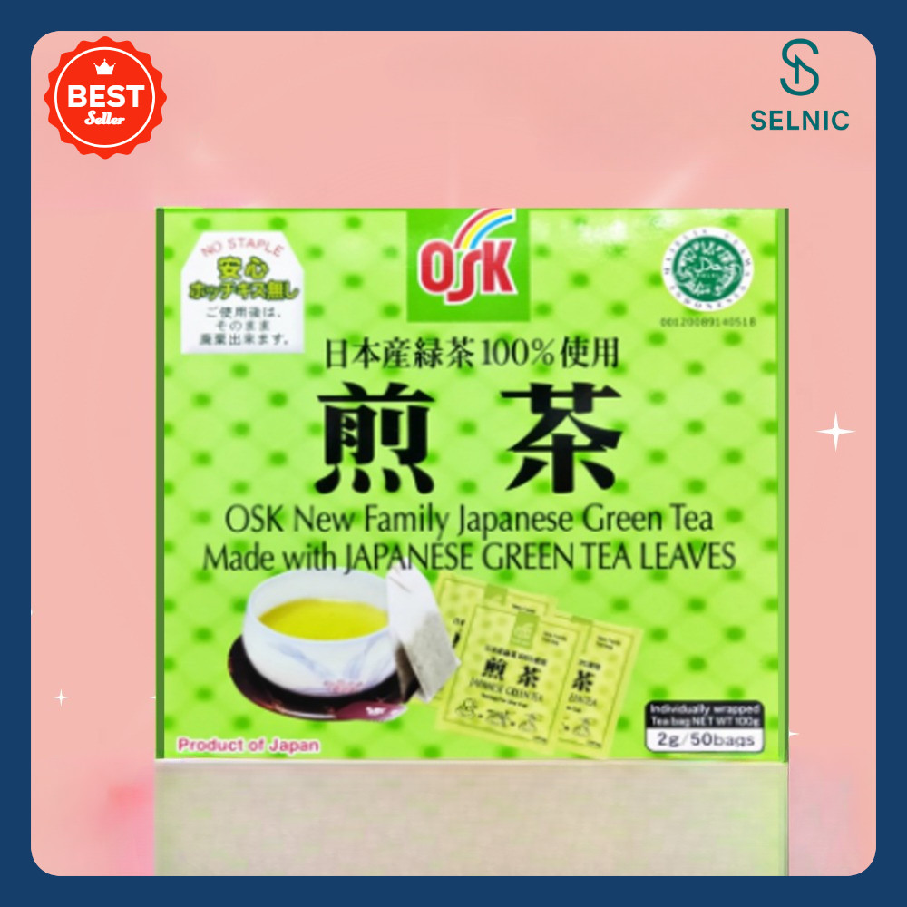 

Diskon Teh Hijau OSK/ OSK Japanese Green Tea Isi 50 Bags Expired September 2026