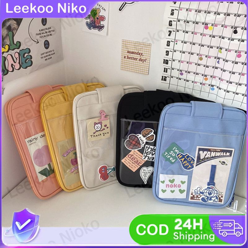 COD】PVC iPad 11-13 inci Tablet Tas Bagian Dalam Tas Laptop Menebal Tas Laptop Warna Solid Tas Penyim