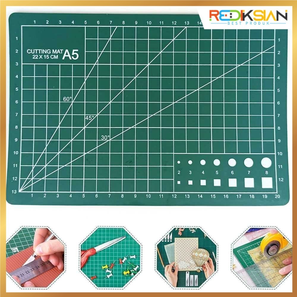 

HUAN MEI Working Pad Cutting Mat Alas Potong Papan Kerja A5 22 x 15 cm - GKSA4