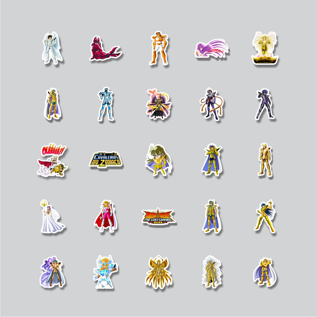 

Stiker Cutting Pack Stiker Anime Saint Seiya Character Mix 2 Isi 100Pcs Series Aesthetic Lucu Keren Untuk Koper Bahan Vynil