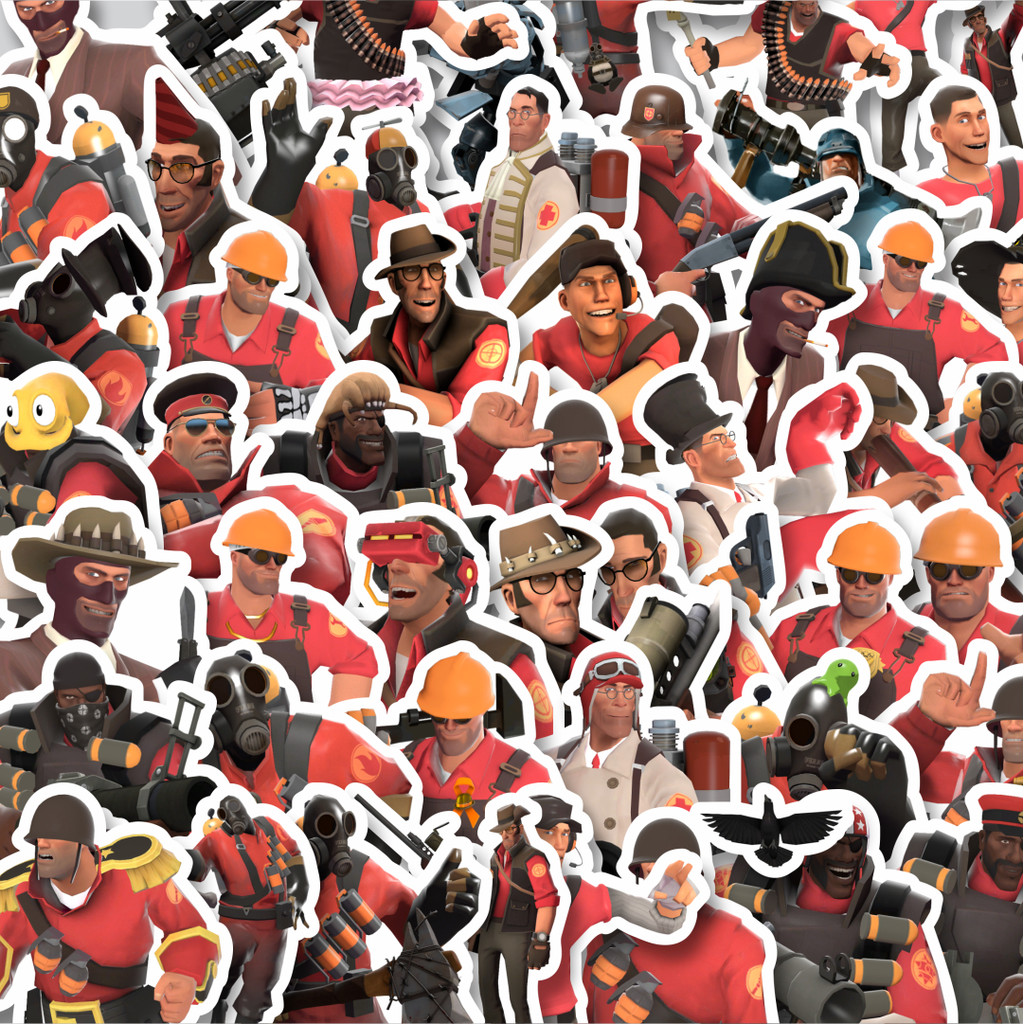

Stiker Cutting Pack Stiker Game Series Team Fortres Character V12 Isi 100Pcs Series Aesthetic Lucu Keren Untuk Koper Bahan Vynil