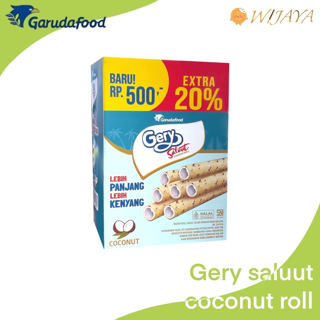 

Gery Wafer Saluut coconut isi 24pc*7.2g/ box