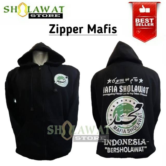 [FREE ONGKIR] Jaket Mafia Sholawat Zipper/Jaket Mafia Sholawat Pria Wanita Murah Terbaru/Jaket Mafis