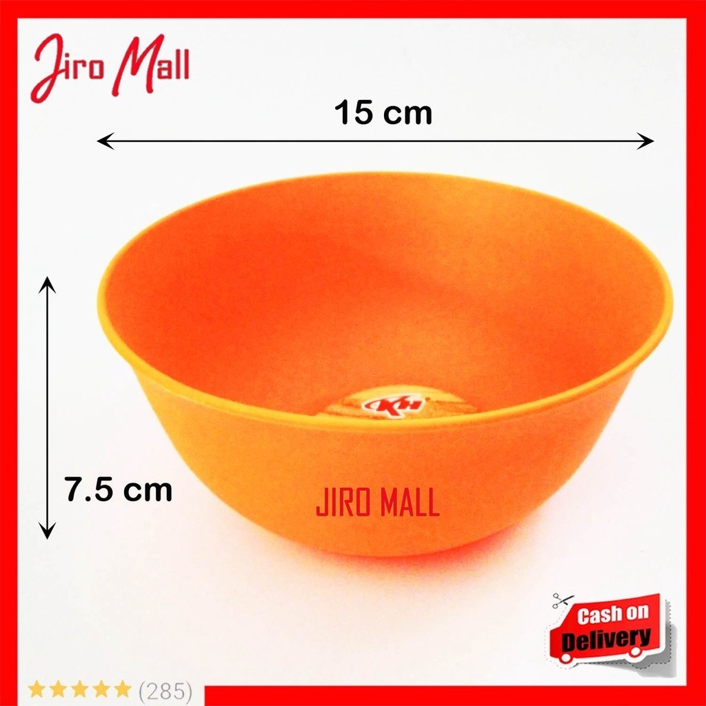 toko bekasi herbal - 2Pcs Mangkok Bakso / Mangkuk Mie / Mangkuk Plastik Pine Uk. M Merek KH / Mangku