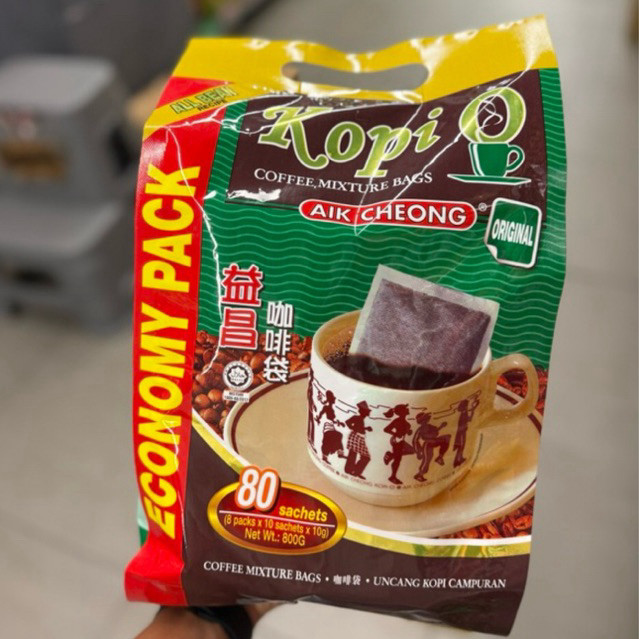 

aik cheong original kopi O mixture bags isi 80sachets 800gr / kopi O isi 10sachets 100gr