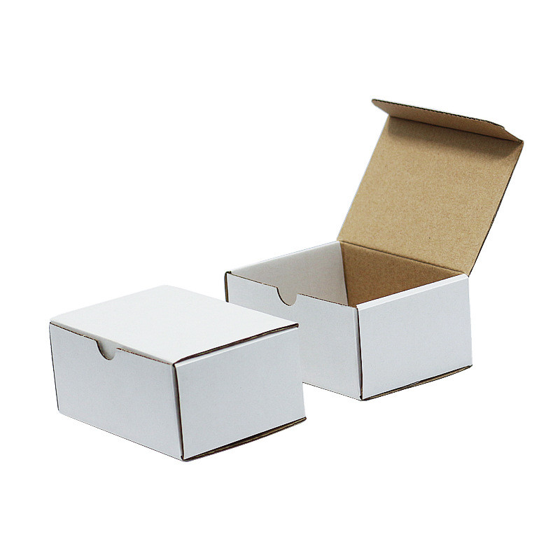 

20Pcs/lot White Cardboard Gift Box 3 Layer Corrugated Kraft Paper Packaging Mailers Small Box Custom for Mistery Box