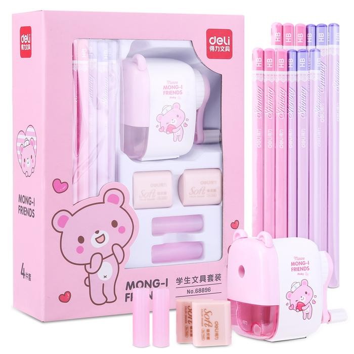 

Sale Deli Stationery set 4 in 1 rautan pensil 12pcs pensil 2 penghapus dan 2 penutup pena 68896 pencil - PINK Tbk