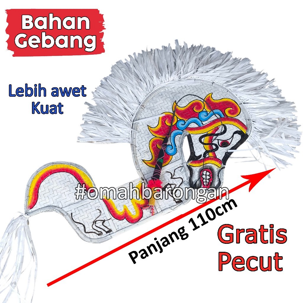 

DC___ Kuda Kepang Pentas Gebang Premium Anak Bahan Tali Peti Plastik Jaranan Barongan