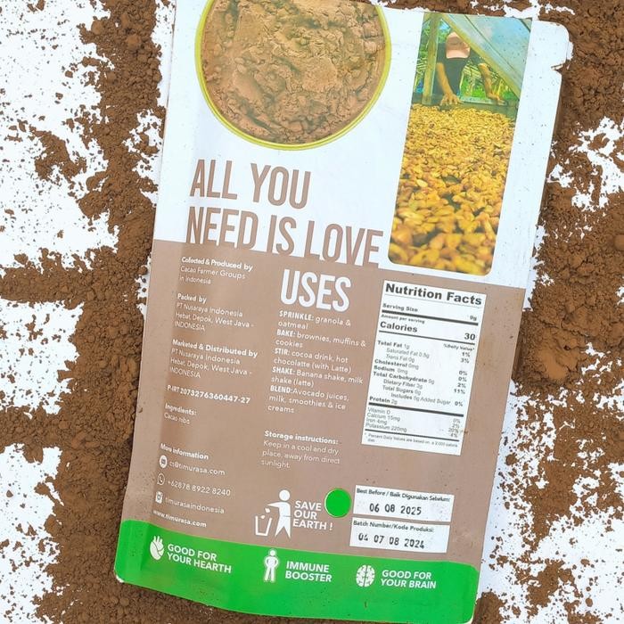 

Promo Bubuk Cokelat Asli Timurasa Raw Cacao 125gr & 500gr - 125 gram