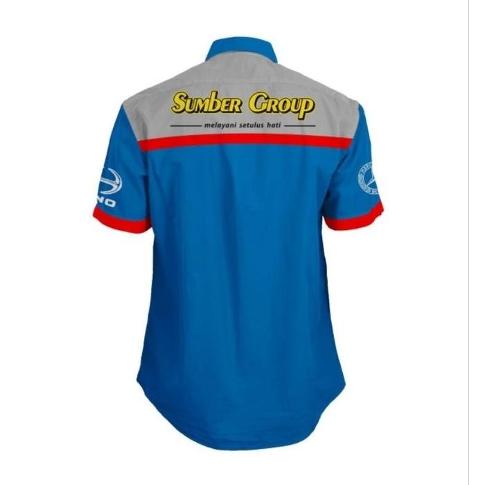 Kemeja Biru Abu Sugeng Rahayu - Lengan pendek, S