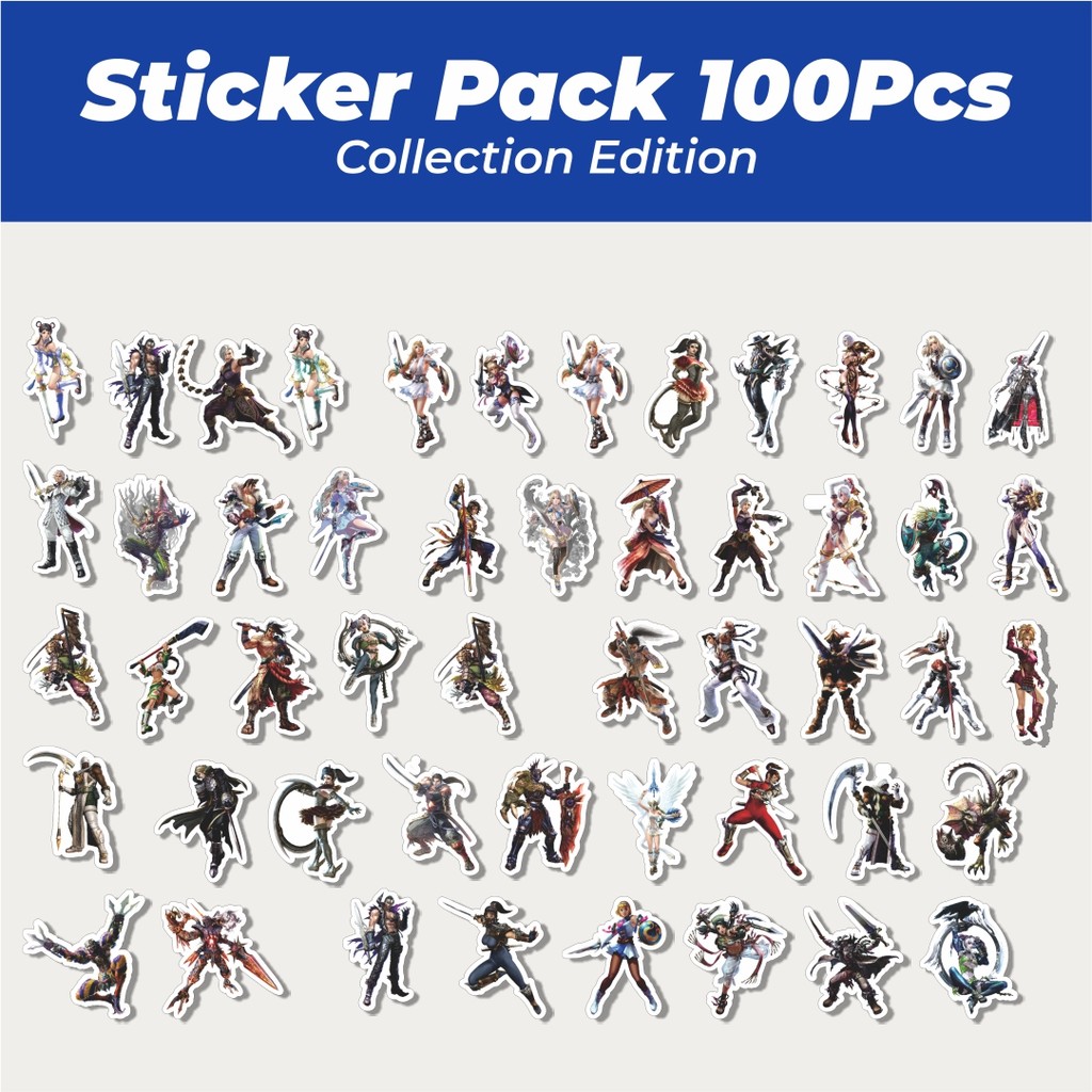 

Hot Stiker Game Series Soulcalibur Character Mix 1 Lucu Anti Air Stikers Berperekat Waterproof Sticker Decal Buat Motor Helm Buku Journal Koper Casing HP Laptop Botol Minum
