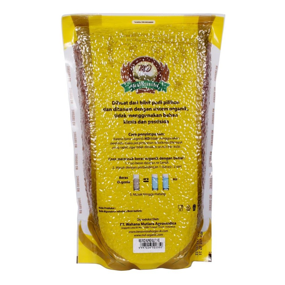 

Promo MD Beras Organik Merah Kupas Kulit 1kg / MD Red Rice Kupas Kulit 1kg