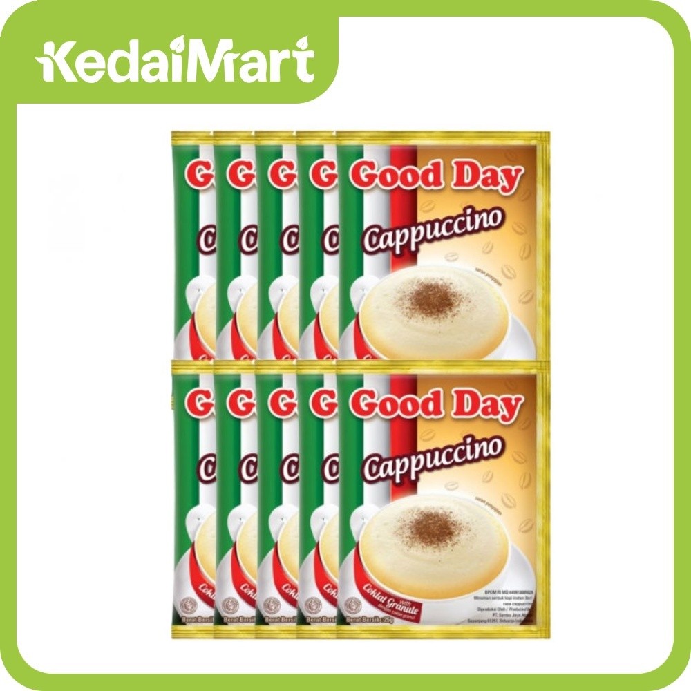

Good Day Kopi Capucinno Renceng Isi 10 x 25 Gram