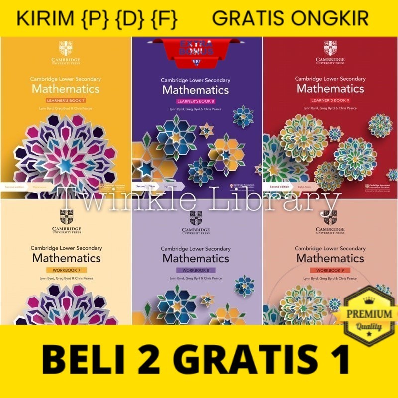 

{P} {D} {F} JUAL BUKU Cambridge Lower Secondary Mathematics 7 8 9 Learner's Book / Workbook (Second edition 2021) |SMP