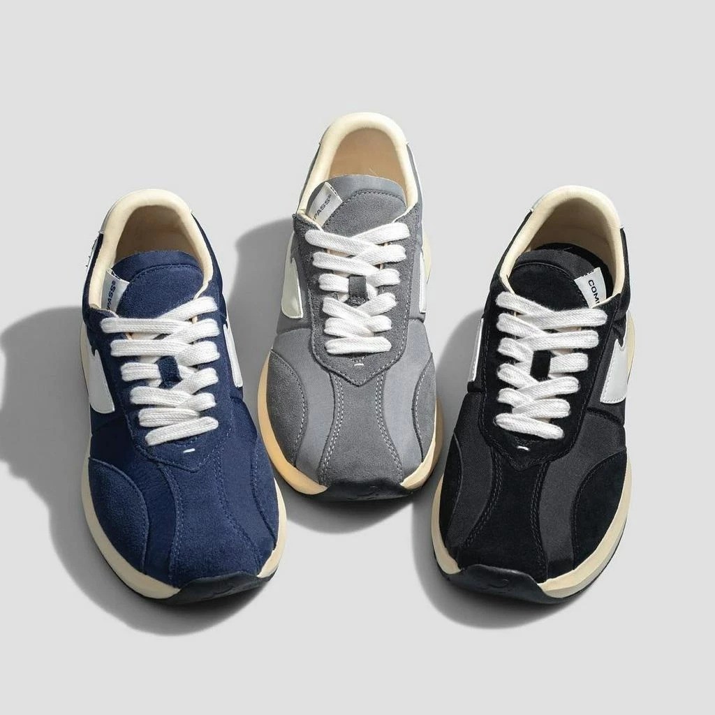 AXULE Sepatu Compass Velocity Vintage Sporty Black/Grey/Navy