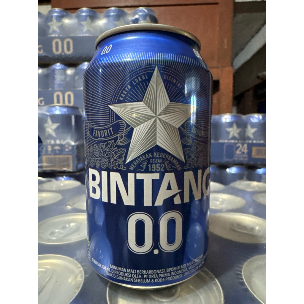

Bintang 0.0 330ml @ 24 kaleng / 1 dus