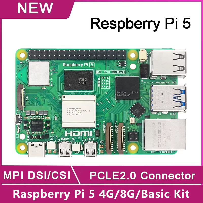 Original Raspberry Pi 5 4GB 8GB RAM Development Board Raspberry Pi 5 Computer Optional Kit