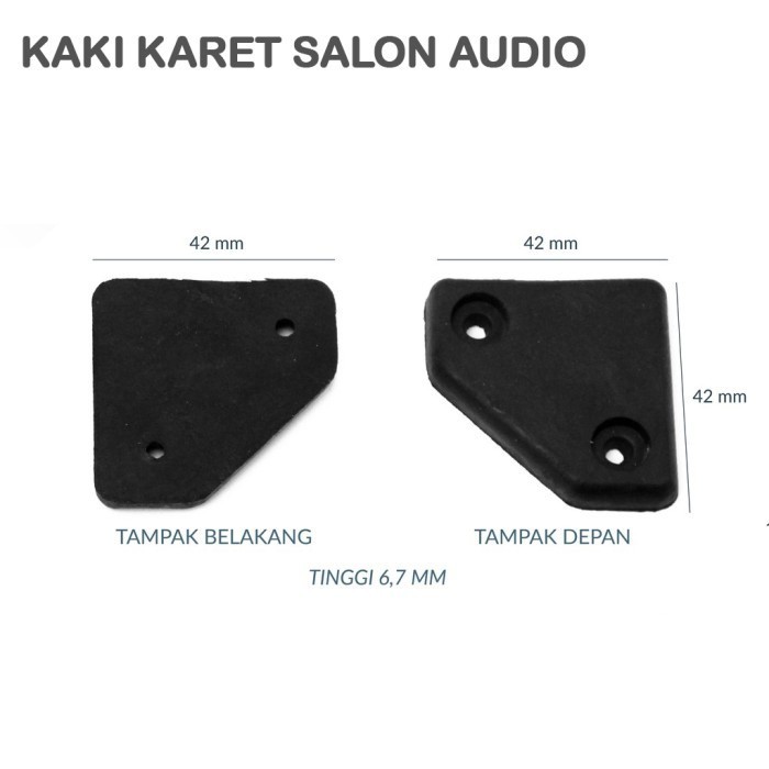 (TS)  KAKI KARET SALON SPEAKER BOX AUDIO POWER AMPLIFIER