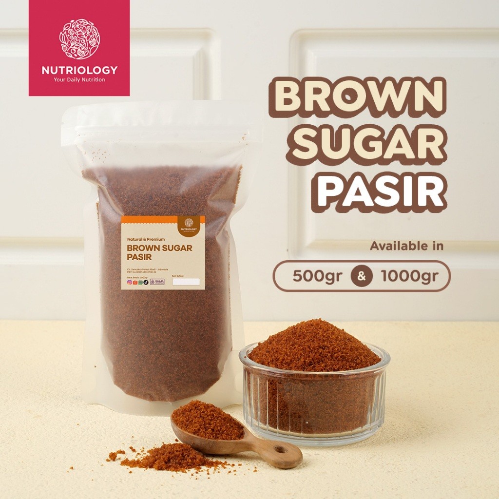 

Emama.store Brown Sugar pasir 1 KG Natural Alami bukan Palm Sugar Gula Palem Gula Merah Pasir