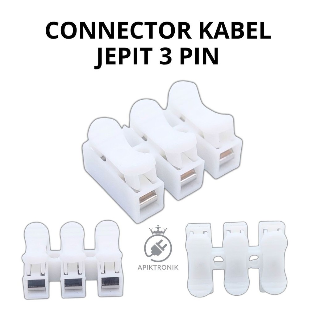 Connector Sambungan Kabel Jepit 3 Pin – Penyambung Kabel 3 Wire