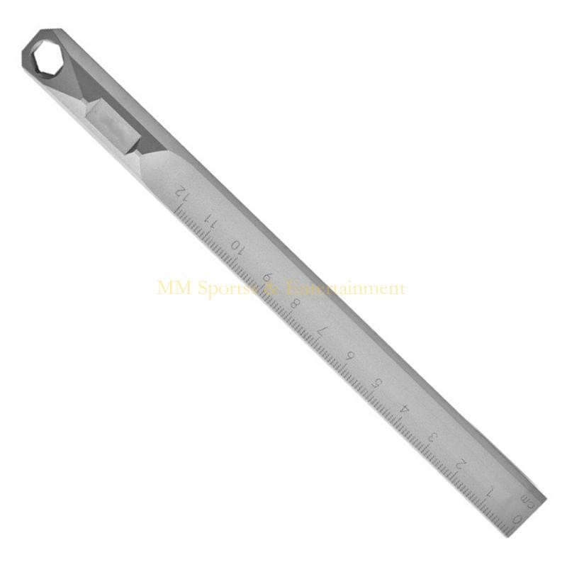 

31BE Titaniums Alloy Straight Ruler Crowbars Hexagon Wrench Measuring Hard Ruler
