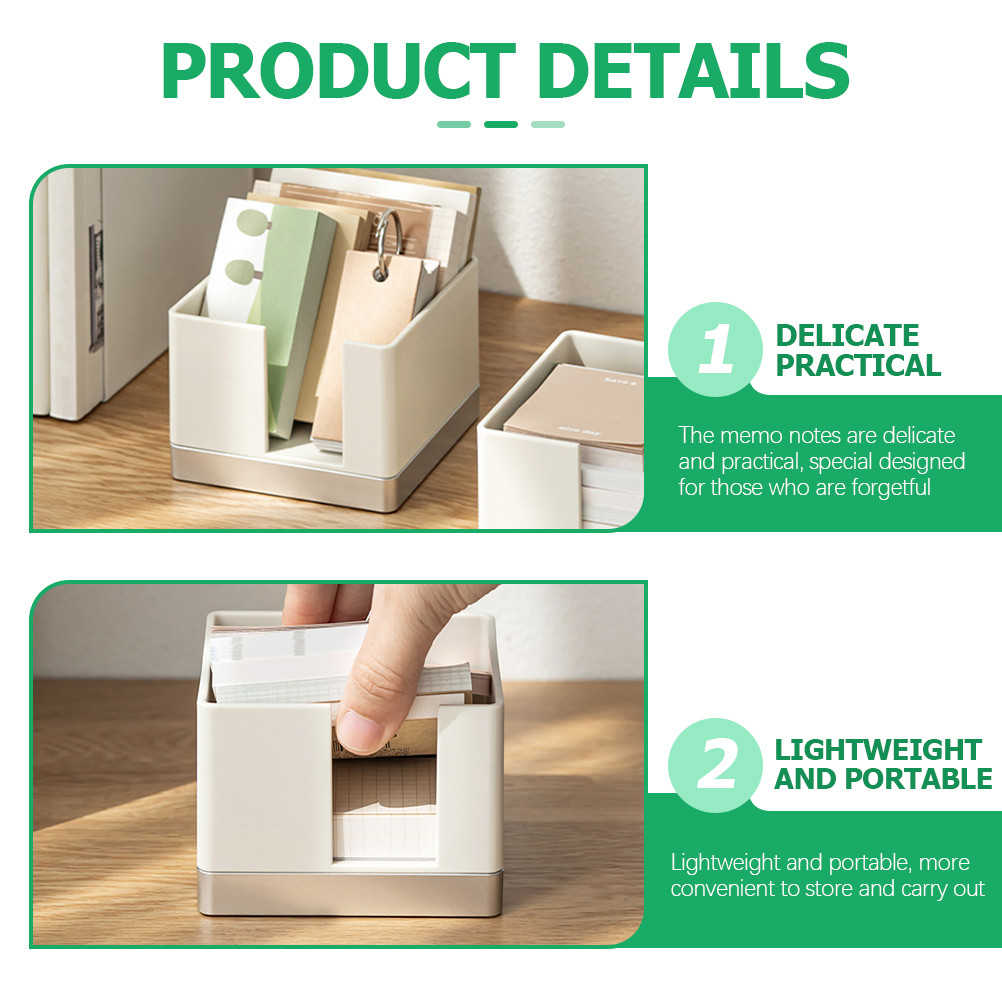 

Memo Box Mini Box Memo Pad Mini Office Gifts School Supplies Notebook ganizer Desk Travel Plan Portable
