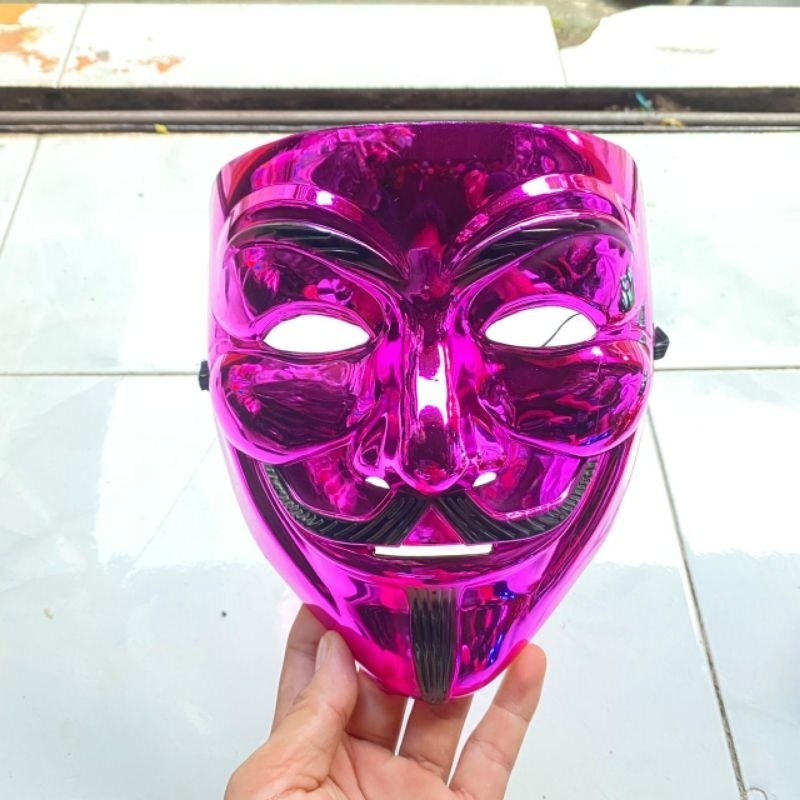 Topeng Anonymous Unggu Vendetta Cosplay mask *