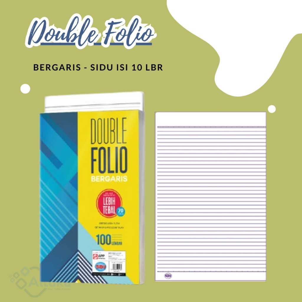 

Dobel Folio Sidu Isi 10 Lembar (ECERAN)