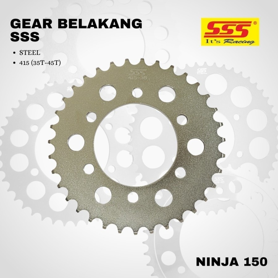 SSS - GEAR BELAKANG NINJA 150 RR SS 428 415