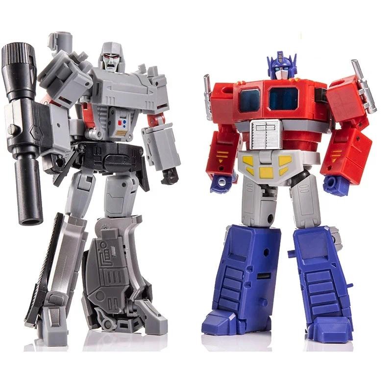 JinBao Transformation toy 12CM Mini Optimus Prime With Trailer Nemesis Prime Megatron with cannon Ac