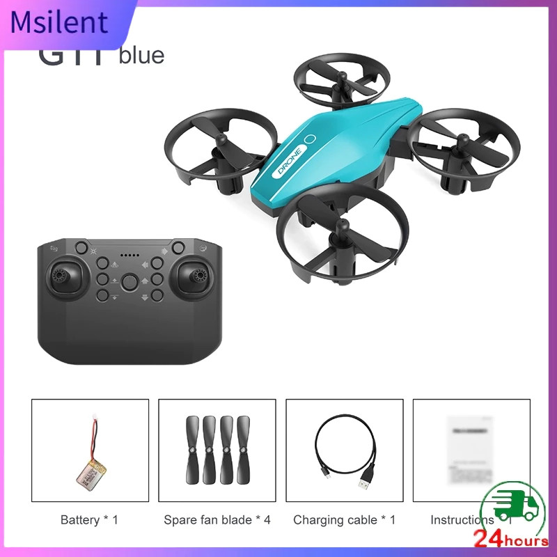 【Ready Stock COD】Drone Mini Drone Micro GT1 Drone  Drone 360 ° Roll 8 Menit Waktu Terbang Perlindung