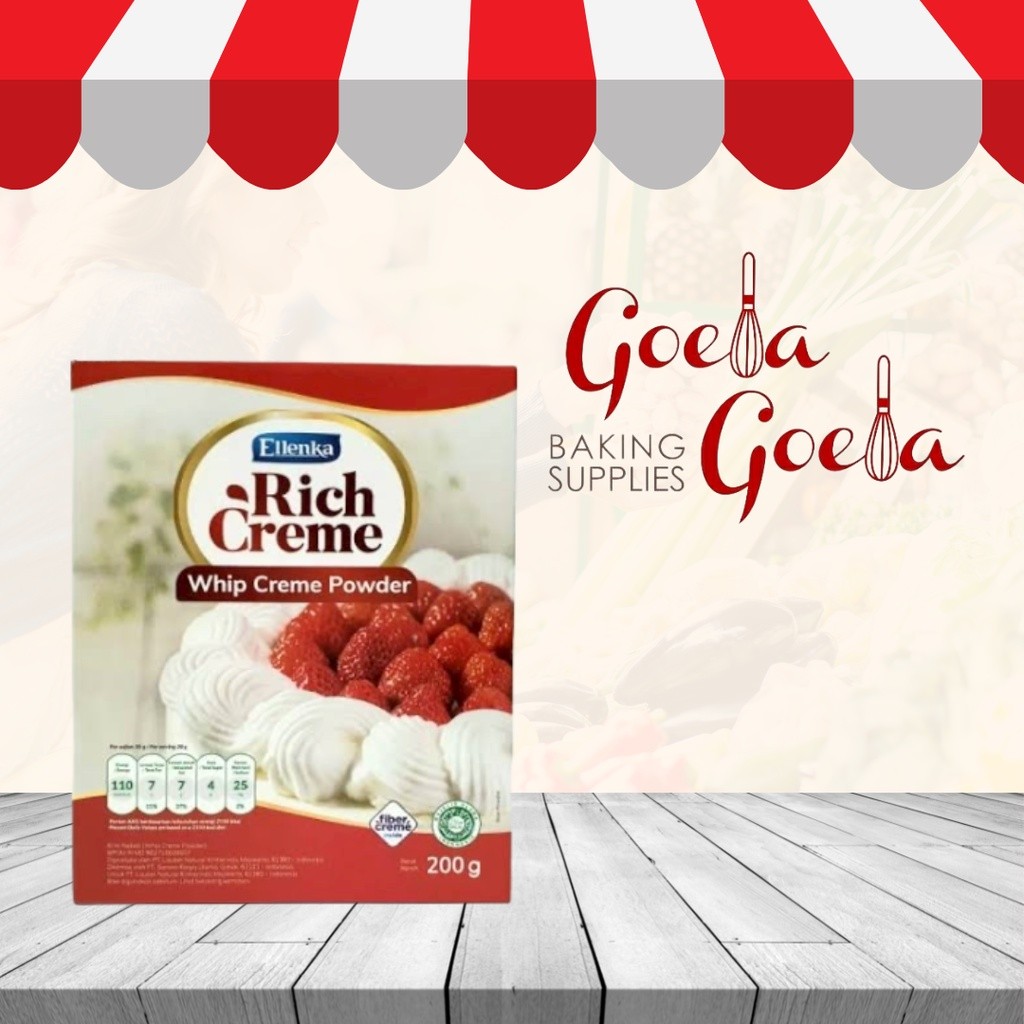 

Whip Cream Powder / Bubuk Ellenka Rich Creme 200 gr