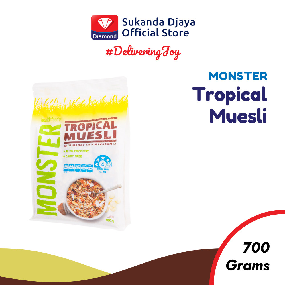 

Monster Muesli Tropical Muesli with Mango & Macadamia 700 Gr