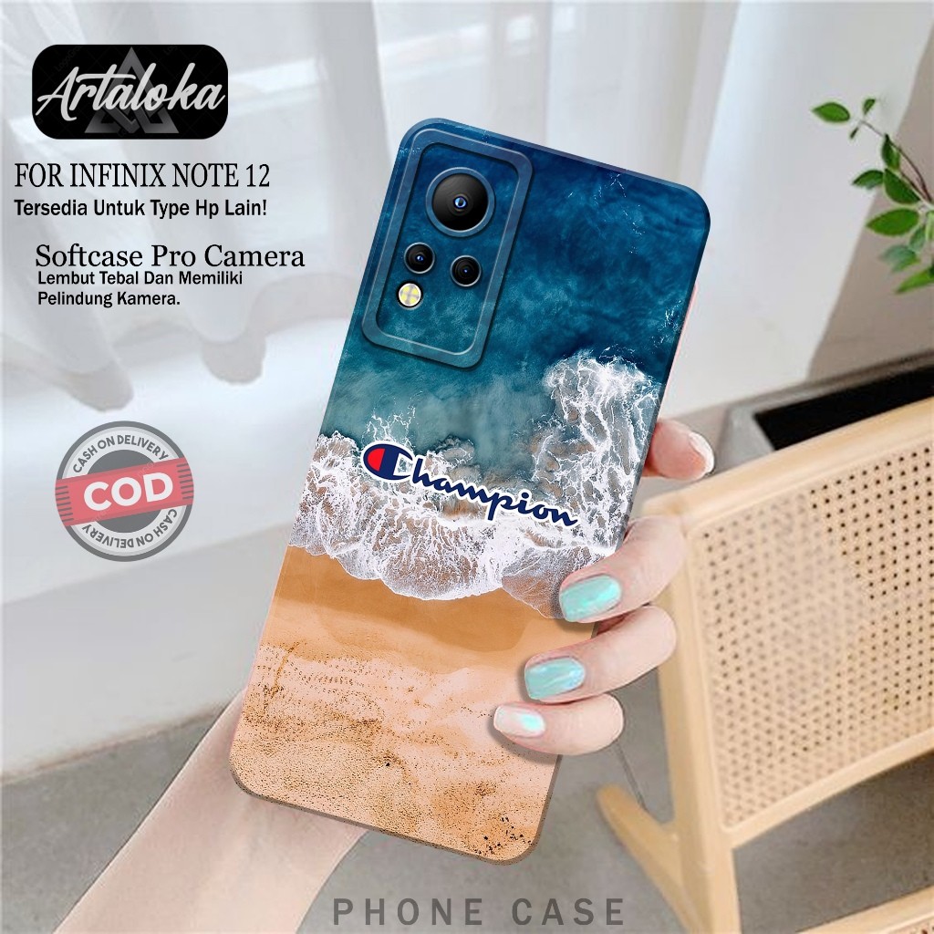 Case Hp Infinix Note 12 Fashion Case Branded Softcase Infinix Note 12 Silikon TPU Pro Camera Casing 